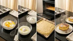 Krémový tvarohový koláč s jogurtem a citronem: vláčný a krásně svěží