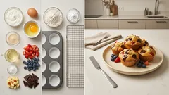 Jogurtové muffiny s ovocem a čokoládou: vláčné za 20 minut z běžných surovin