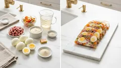 Vaječná tlačenka s tatarkou: drží tvar a na chlebíčky je ideální